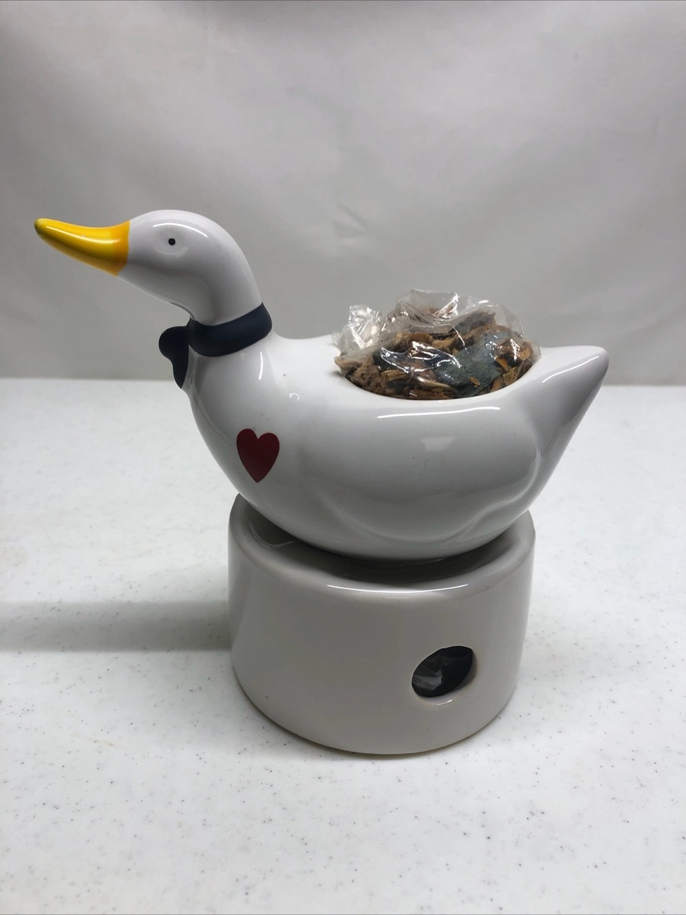 Vintage Goose Ceramic Simmer Potpourri Candle Cottage Core ~ 1980's ~NEW - Picture 8 of 11